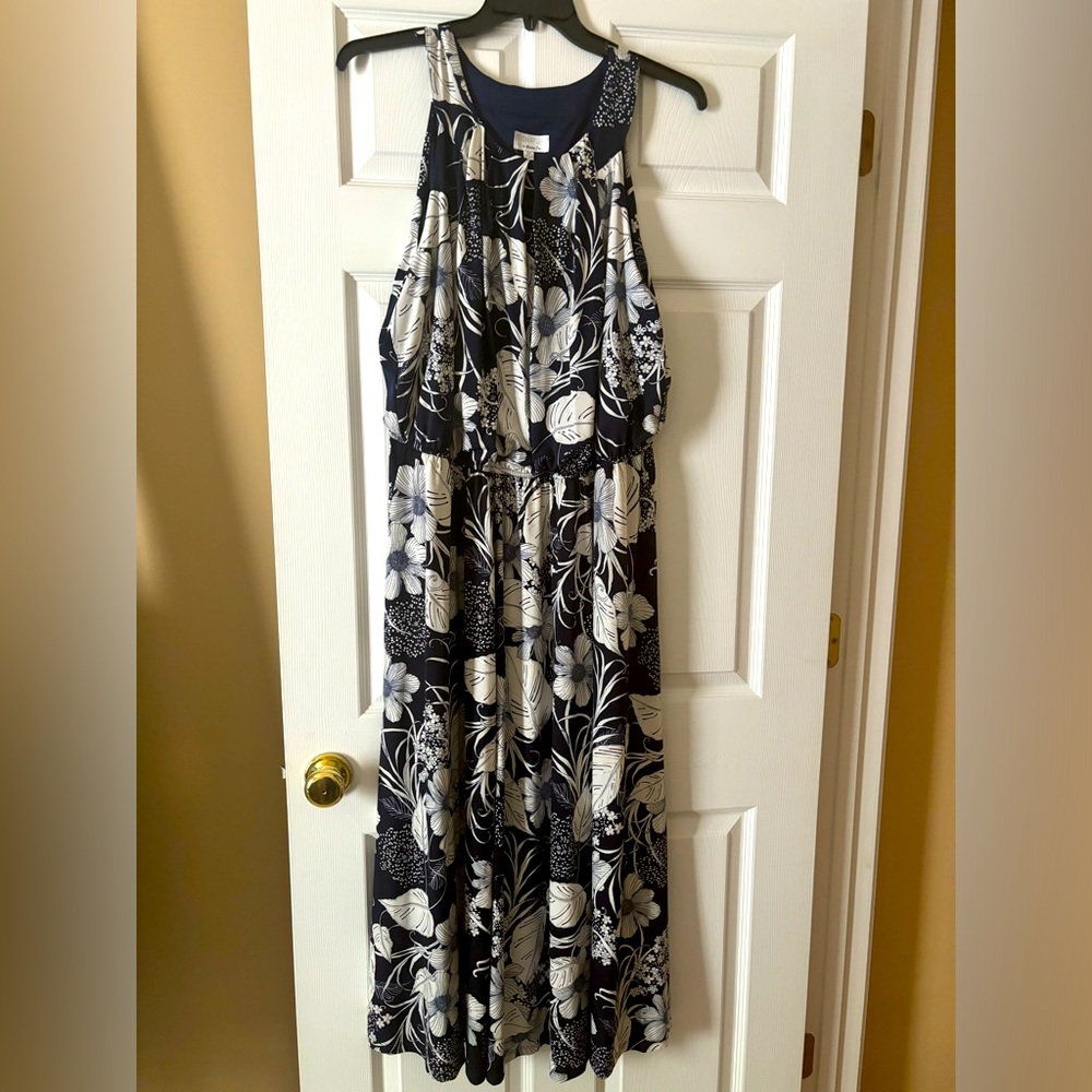 Navy Floral Dress
